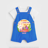 No Bunny Loves You Like I Do –  Dungaree - COBALT BLUE - 0 - 5 Months Old (Chest 18")