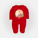 No Bunny Loves You Like I Do –  Fullbody suit - RED - New Born (Chest 7.5")