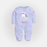 Easter Treats & Bunny Feets –  Fullbody suit - BABY BLUE - New Born (Chest 7.5")