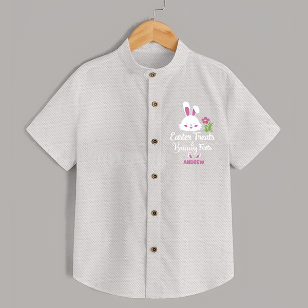 Easter Treats & Bunny Feets –  Shirt - WHITE - 0 - 6 Months Old (Chest 23")