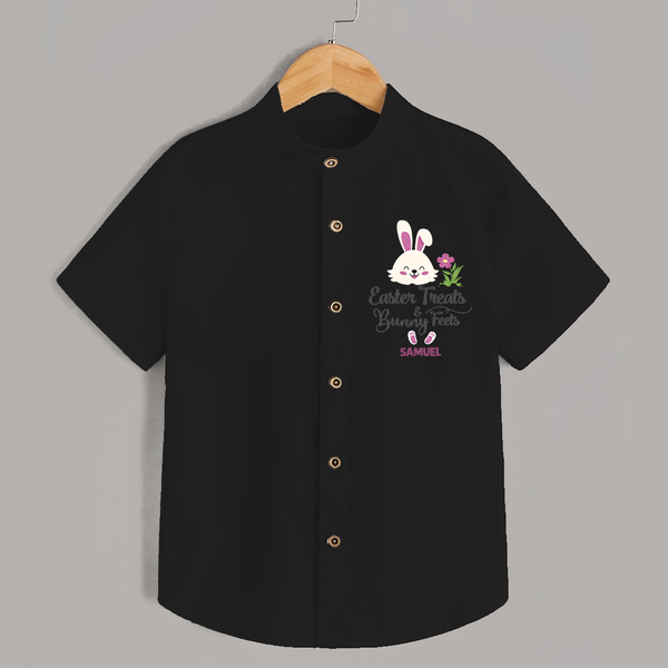 Easter Treats & Bunny Feets –  Shirt - BLACK - 0 - 6 Months Old (Chest 23")