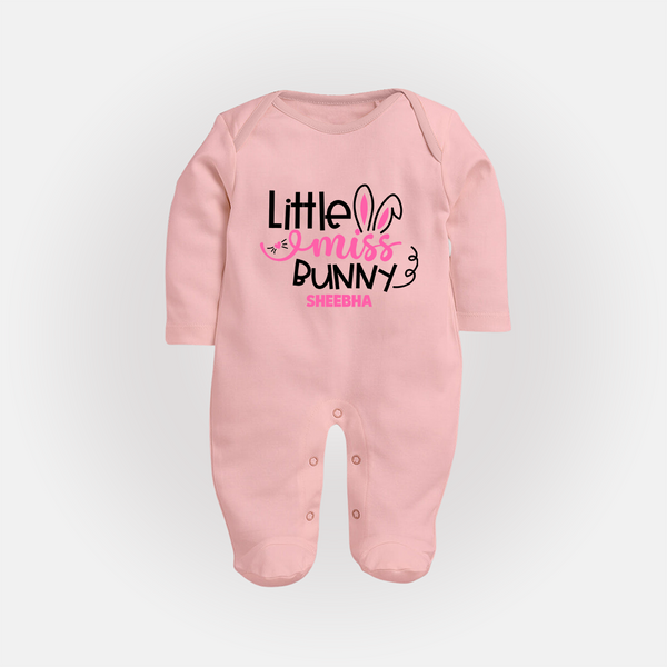 Little Miss – Easter  Fullbody suit - BABY PINK - New Born (Chest 7.5")