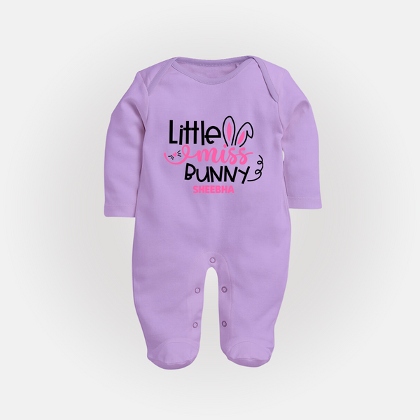 Little Miss – Easter  Fullbody suit - LILAC - New Born (Chest 7.5")
