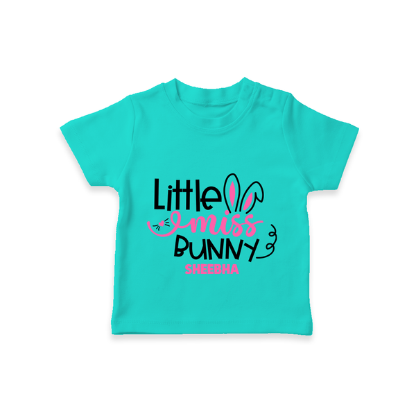 Little Miss – Easter  T-Shirt - TEAL - 0-5 Months Old (Chest 17")
