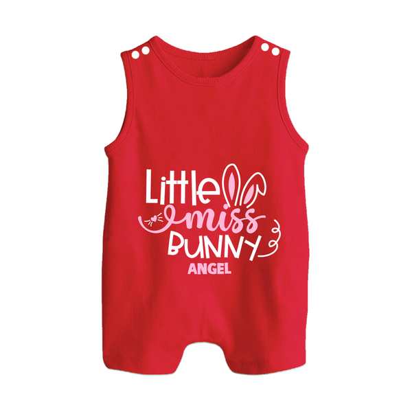 Little Miss – Easter  Romper Suit - RED - New Born (Chest 18")