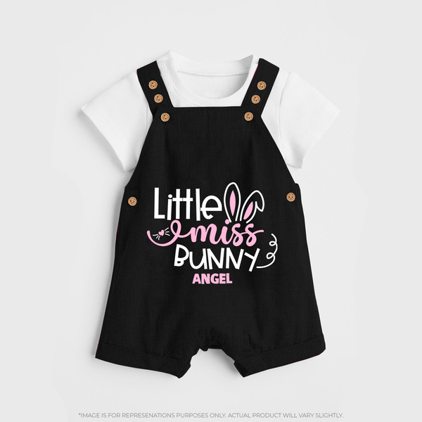 Little Miss – Easter  Dungaree - BLACK - 0 - 5 Months Old (Chest 18")