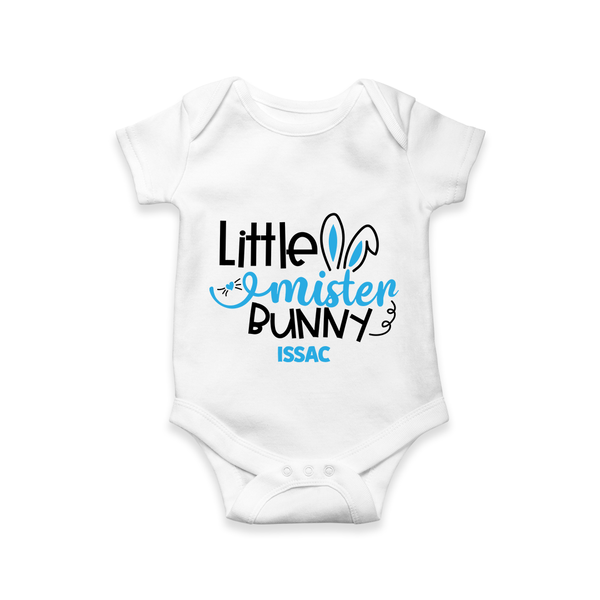 Little Mister – Easter  Romper - WHITE - New Born (Chest 14")