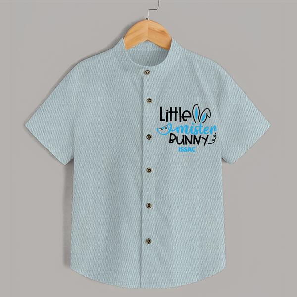Little Mister – Easter  Shirt - ARCTIC BLUE - 0 - 6 Months Old (Chest 23")
