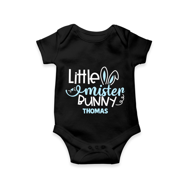 Little Mister – Easter  Romper - BLACK - New Born (Chest 14")