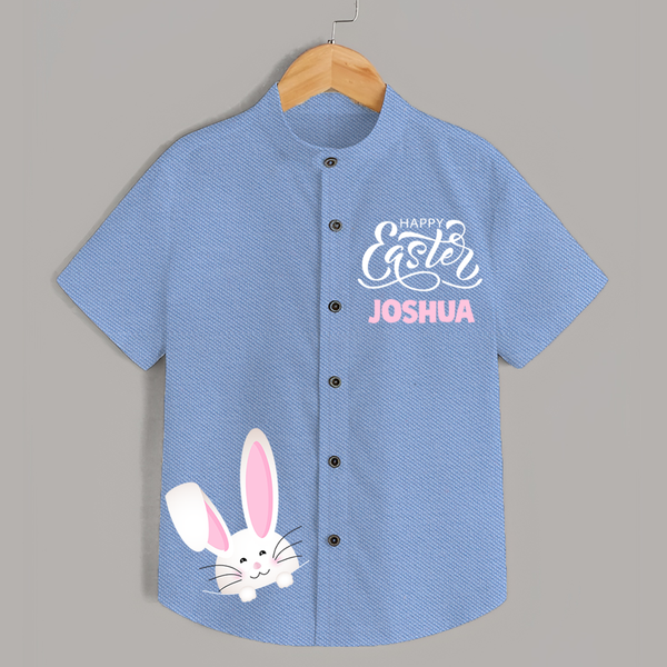 Easter Cutie Personalized Kids Shirt - SKY BLUE - 0 - 6 Months Old (Chest 23")
