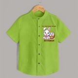 Personalized Easter Shirt – Our Little Easter Miracle with Name - LIME GREEN - 0 - 6 Months Old (Chest 23")