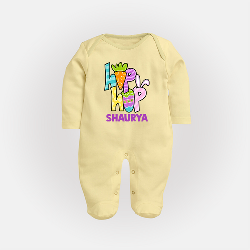 Personalized Easter Fullbody suit – Colorful Hop Bunny Design