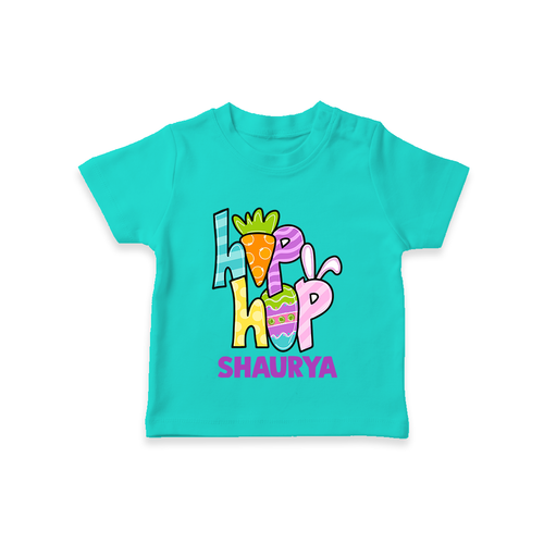 Personalized Easter T-Shirt – Colorful Hop Bunny Design