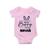 Mini Bunny Personalized Romper – Cute Easter Outfit with Name - BABY PINK - New Born (Chest 14")