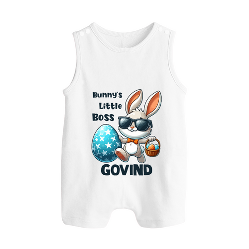 Bunny’s Little Boss Personalized Romper Suit – Cool Easter Bunny Outfit