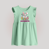 My First Easter Personalized Babyfrock –  Easter Outfit - MINT GREEN - 0 - 3 Months Old (Chest 17")