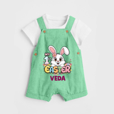 My First Easter Personalized Dungaree –  Easter Outfit - GREEN - 0 - 5 Months Old (Chest 18")