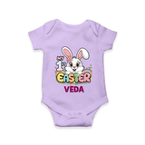 My First Easter Personalized Romper –  Easter Outfit - LILAC - New Born (Chest 14")