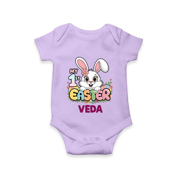 My First Easter Personalized Romper –  Easter Outfit - LILAC - New Born (Chest 14")