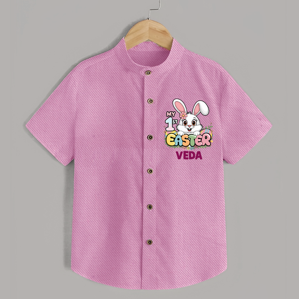 My First Easter Personalized Shirt –  Easter Outfit - BABY PINK - 0 - 6 Months Old (Chest 23")