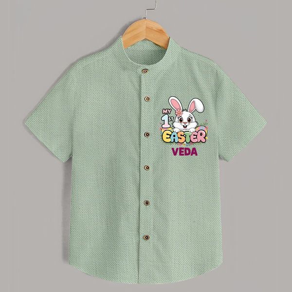 My First Easter Personalized Shirt –  Easter Outfit - MINT GREEN - 0 - 6 Months Old (Chest 23")