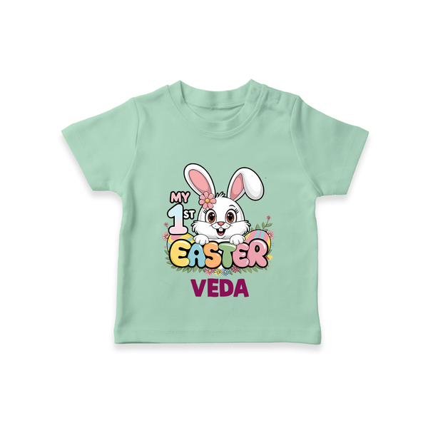My First Easter Personalized T-Shirt –  Easter Outfit - MINT GREEN - 0-5 Months Old (Chest 17")