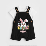 My First Easter Personalized Dungaree –  Easter Outfit - BLACK - 0 - 5 Months Old (Chest 18")