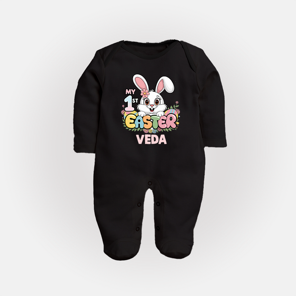 My First Easter Personalized Fullbody suit –  Easter Outfit - BLACK - New Born (Chest 7.5")
