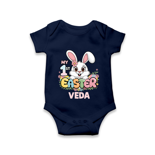 My First Easter Personalized Romper –  Easter Outfit - NAVY BLUE - New Born (Chest 14")