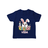My First Easter Personalized T-Shirt –  Easter Outfit - NAVY BLUE - 0-5 Months Old (Chest 17")