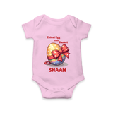 Cutest Egg in the Basket Personalized Romper – Easter Gift Outfit - BABY PINK - New Born (Chest 14")