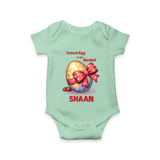 Cutest Egg in the Basket Personalized Romper – Easter Gift Outfit - MINT GREEN - New Born (Chest 14")