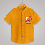 Cutest Egg in the Basket Personalized Shirt – Easter Gift Outfit - CHROME YELLOW - 0 - 6 Months Old (Chest 23")