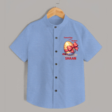 Cutest Egg in the Basket Personalized Shirt – Easter Gift Outfit - SKY BLUE - 0 - 6 Months Old (Chest 23")