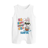 Hoppy Easter Personalized Romper Suit – Cute Bunny Egg Basket Design