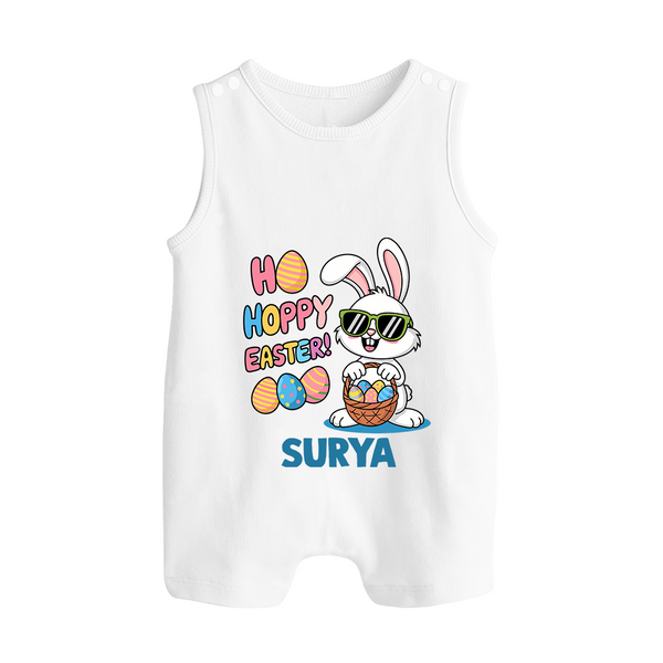 Hoppy Easter Personalized Romper Suit – Cute Bunny Egg Basket Design