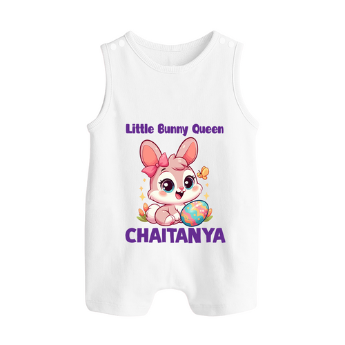 Little Bunny Queen Personalized Romper Suit – Adorable Easter Outfit