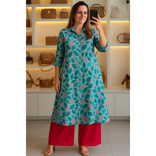 Collared Georgette Coord