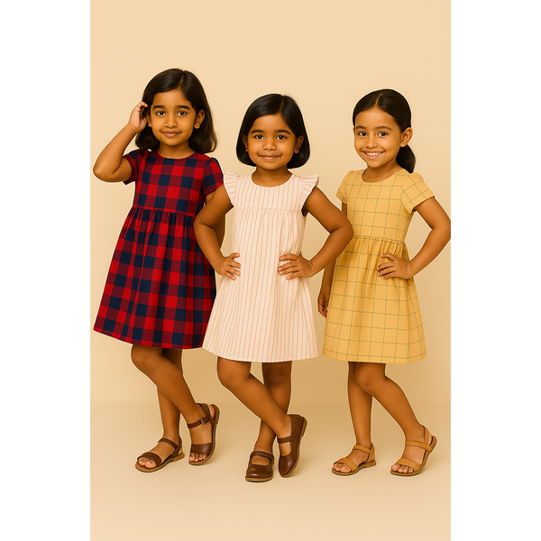 Year End Thanksgiving sale 2025 - Pack of 3 Frocks ( YETS )