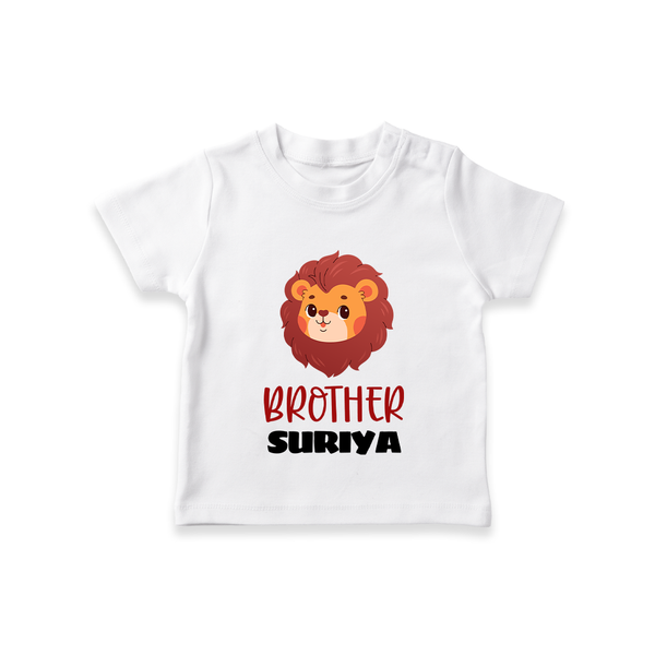 Brother T-shirt | Personalized T-shirt for Your Little Brother - WHITE - 0-5 Months Old (Chest 17")