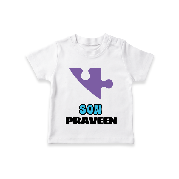 Son T-shirt | Custom Kids T-shirt for Your Son - WHITE - 0-5 Months Old (Chest 17")