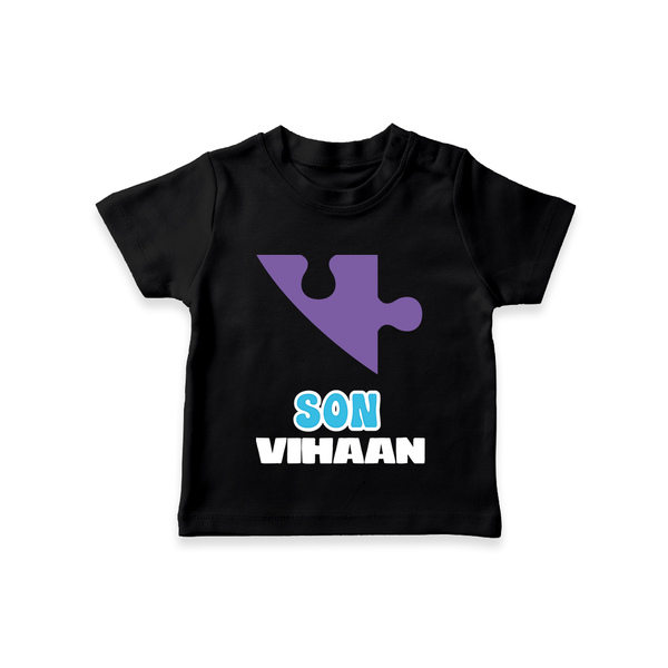 Son T-shirt | Custom Kids T-shirt for Your Son - BLACK - 0-5 Months Old (Chest 17")