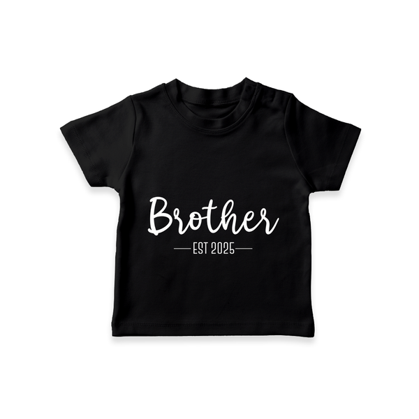 Brother EST 2005 T-shirt | Custom Family T-shirt for the Amazing Brother - BLACK - 0-5 Months Old (Chest 17")