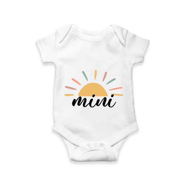 Mini Romper | Personalized Romper for the Mini Me in Your Family - WHITE - New Born (Chest 14")