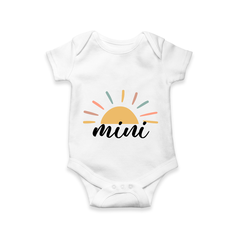 Mini Romper | Personalized Romper for the Mini Me in Your Family - WHITE - New Born (Chest 14")