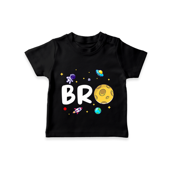 Bro T-shirt | Personalized T-shirt for the Best Bro - BLACK - 0-5 Months Old (Chest 17")