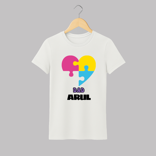 Dad T-shirt | Custom Adult T-shirt for Father - WHITE - S (Chest 19")