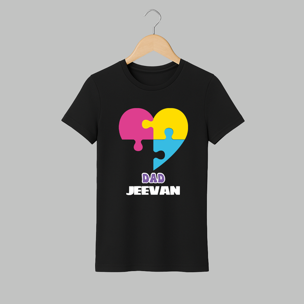 Dad T-shirt | Custom Adult T-shirt for Father - BLACK - S (Chest 19")