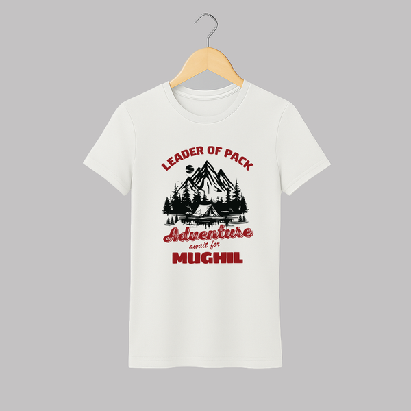Leader of the Pack T-shirt | Custom Adult T-shirt for Adventurous Dad - WHITE - S (Chest 19")