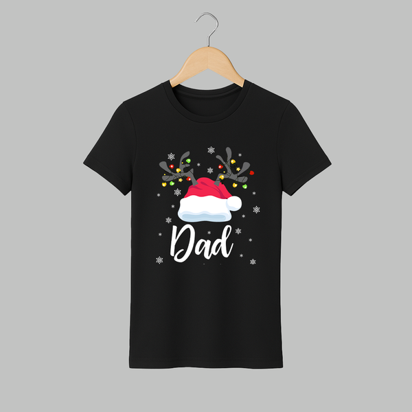 Dad T-shirt | Custom Adult T-shirt Celebrating Fatherhood - BLACK - S (Chest 19")
